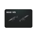 SS2 V5 Rifle Black Blueprint Mouse Pad / Desk Mat