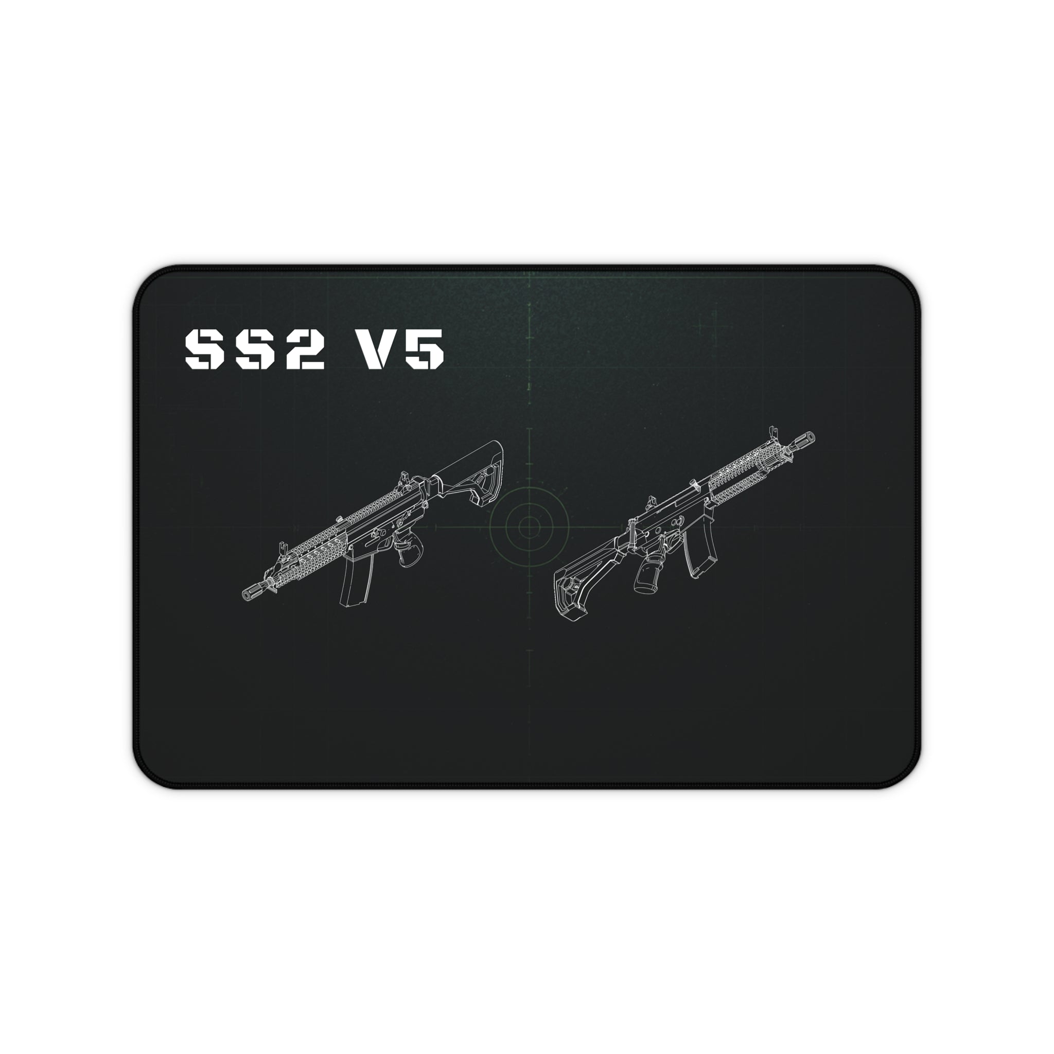 SS2 V5 Rifle Black Blueprint Mouse Pad / Desk Mat