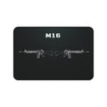 M16 Rifle Black Blueprint Mouse Pad / Desk Mat