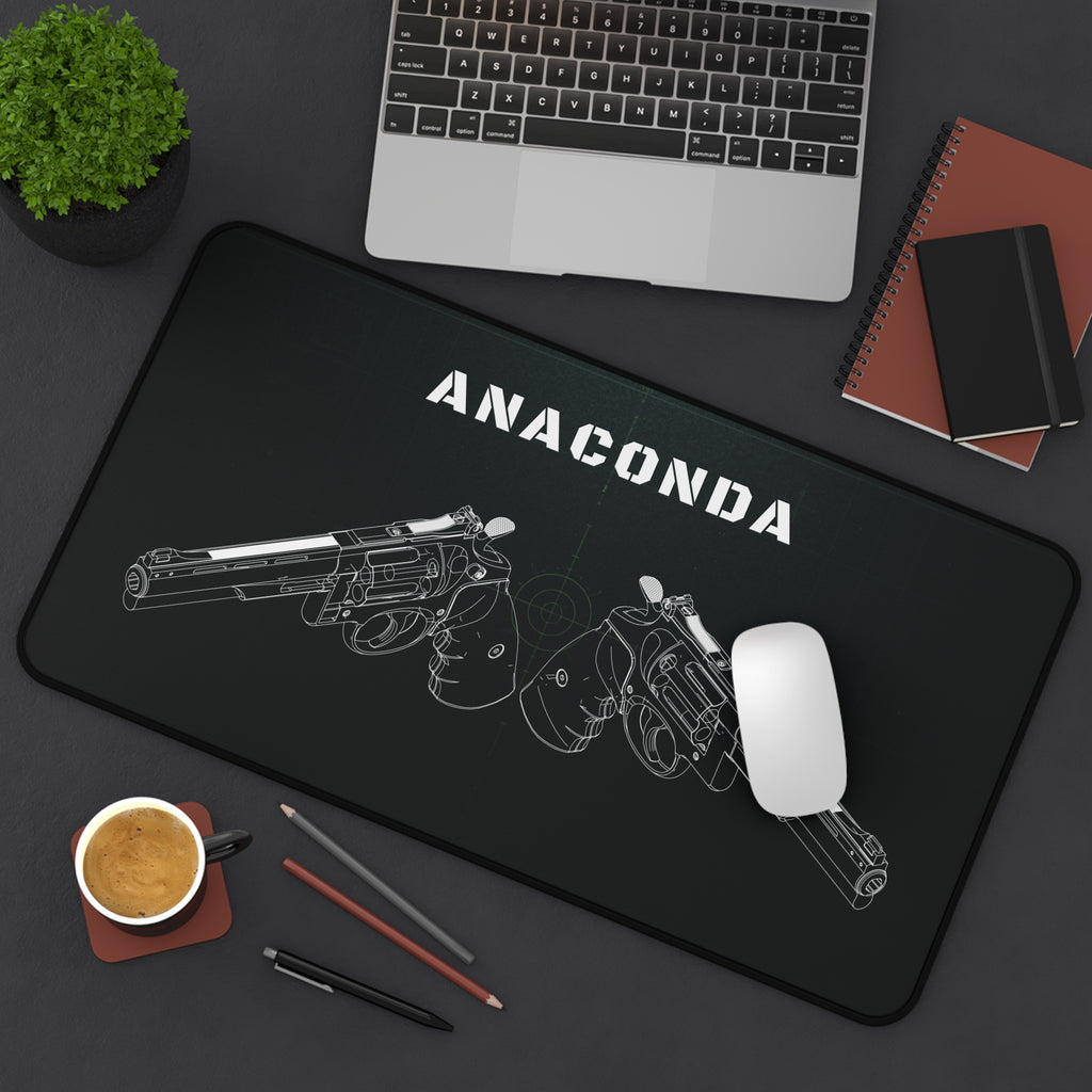Anaconda Revolver Black Blueprint Mouse Pad / Desk Mat