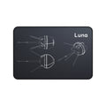 Luna Space Probe Black Blueprint Mouse Pad
