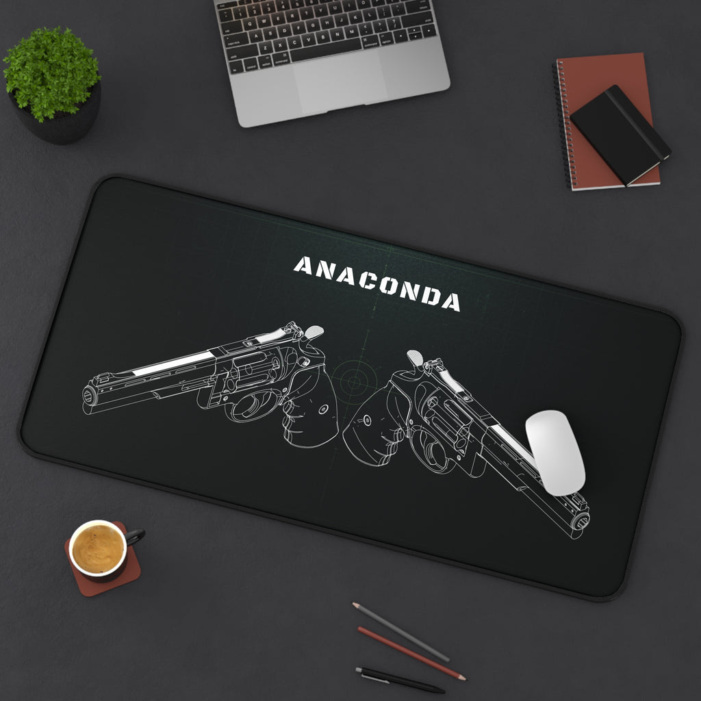 Anaconda Revolver Black Blueprint Mouse Pad / Desk Mat