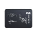 ISS International Space Station 2 Black Blueprint Mouse Pad
