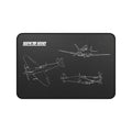 Spitfire Black Blueprint Mouse Pad / Desk Mat