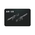 AR-15 Rifle Black Blueprint Mouse Pad / Desk Mat