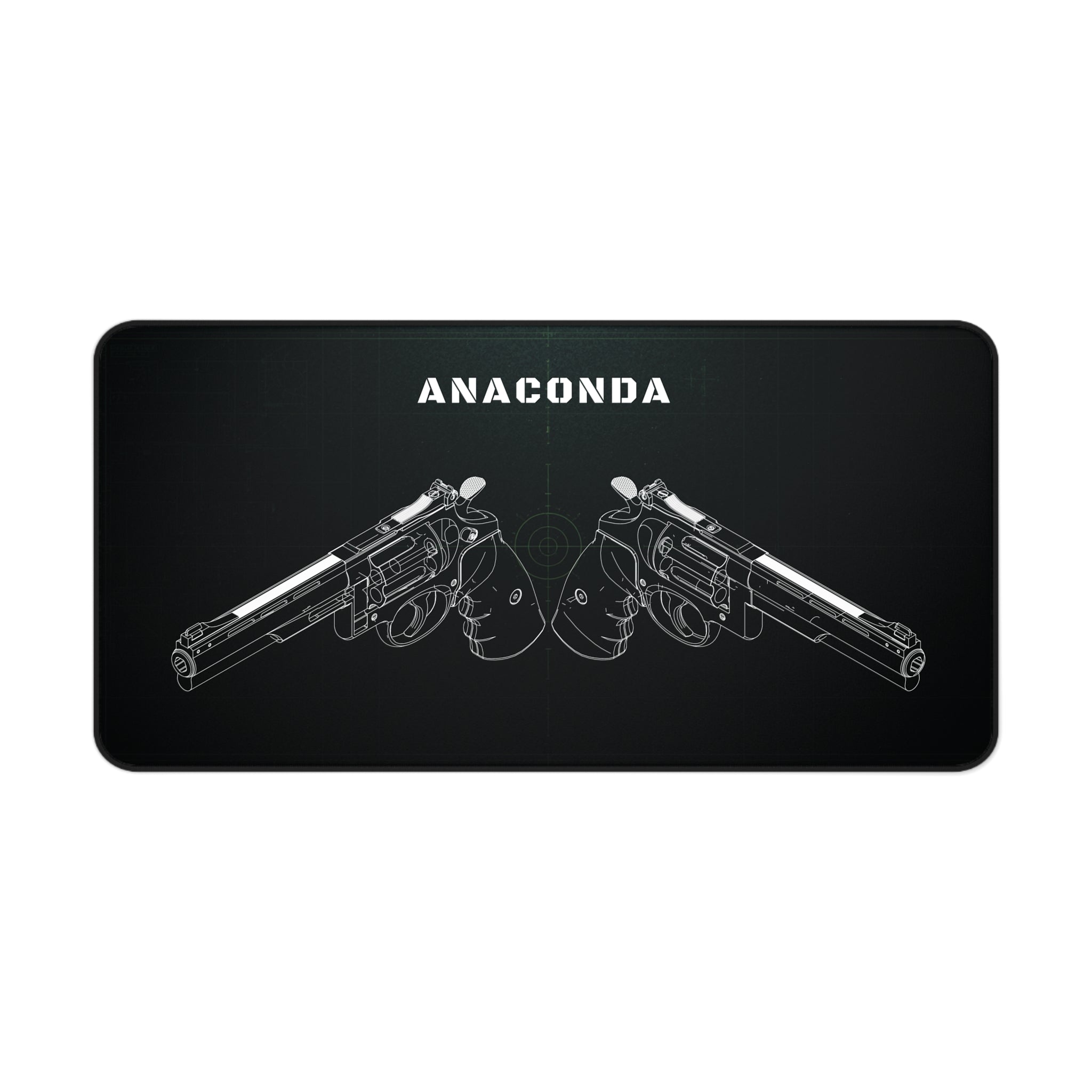 Anaconda Revolver Black Blueprint Mouse Pad / Desk Mat
