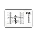 ISS International Space Station White Blueprint Mouse Pad