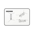 Chinook Helicopter White Blueprint Mouse Pad / Desk Mat