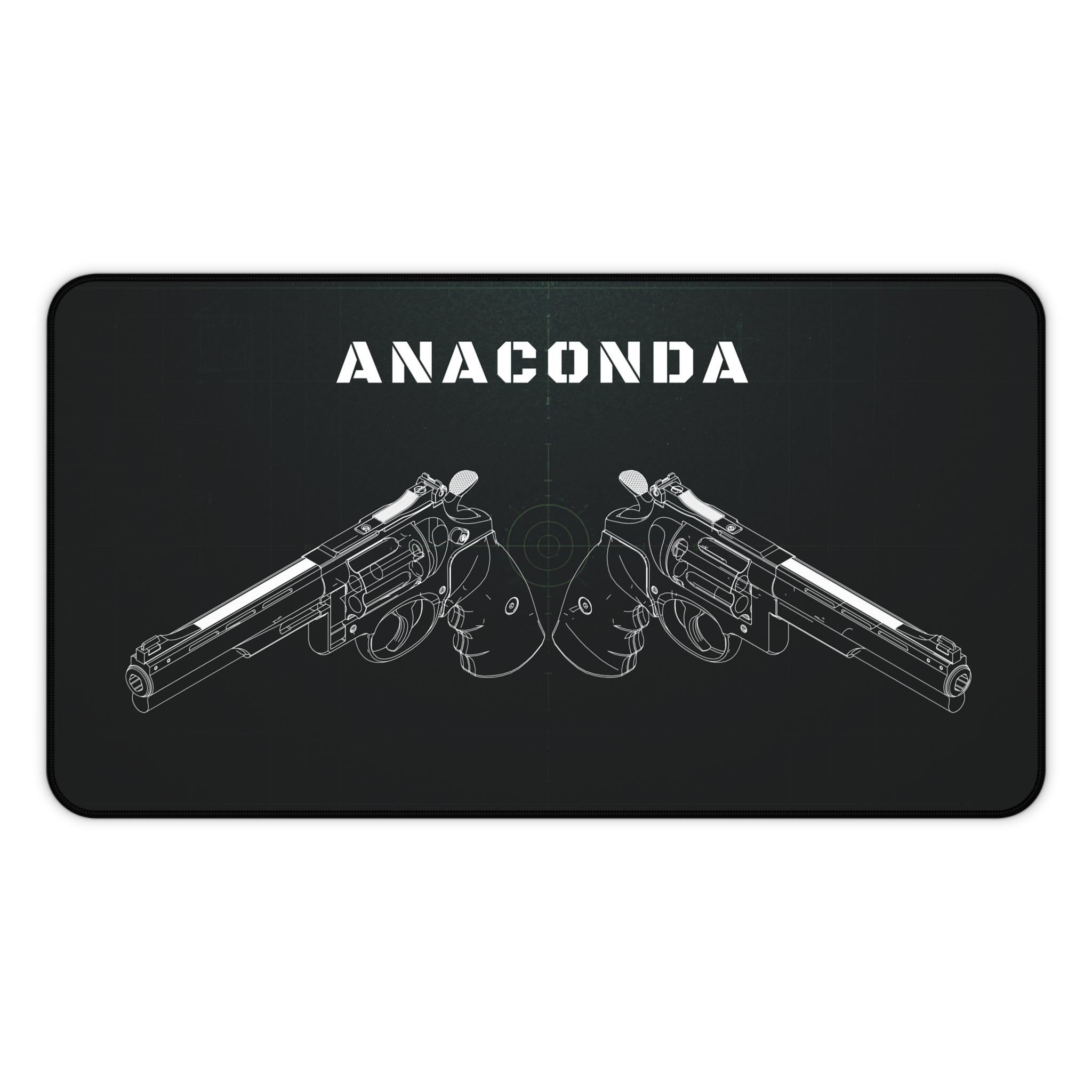 Anaconda Revolver Black Blueprint Mouse Pad / Desk Mat