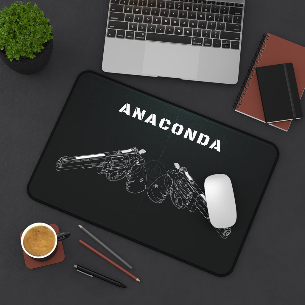 Anaconda Revolver Black Blueprint Mouse Pad / Desk Mat