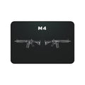 M4 Rifle Black Blueprint Mouse Pad / Desk Mat
